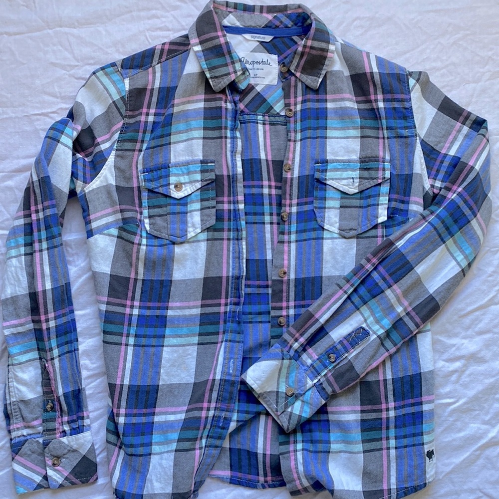 Aeropostale light flannel/button down.